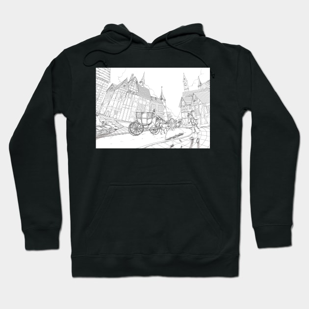 The Bavarian Village Hoodie by reynoldjay